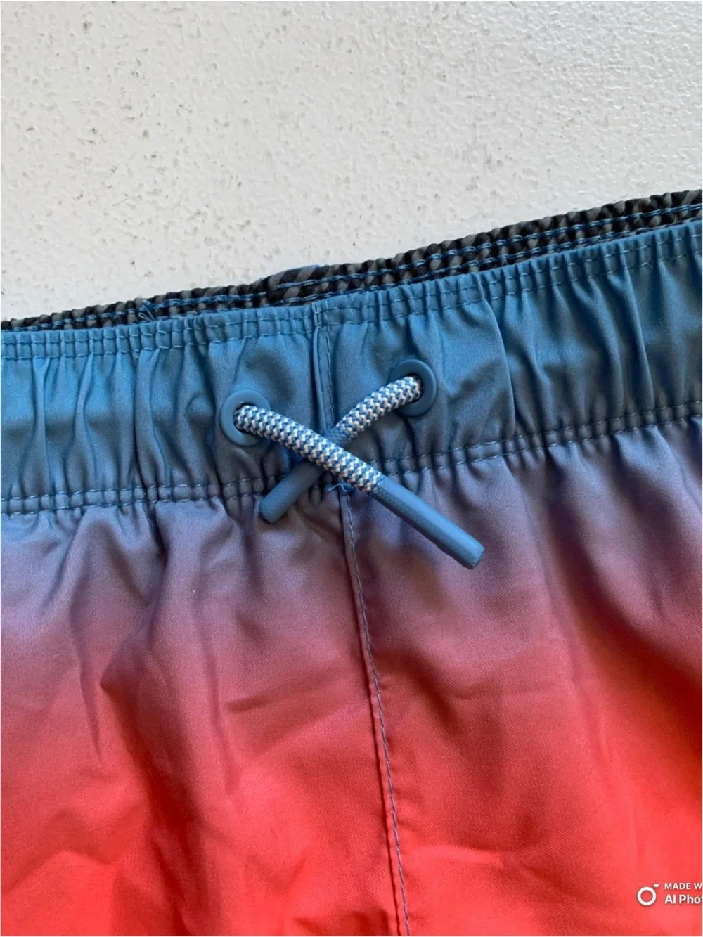 Art Class Boys Blue Orange Ombre Swim Trunks Swimsuit Size XS NWT Summer Beach